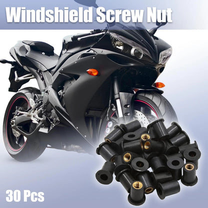 30pcs / M5x0.8 / Screws Bolts Nut for Motorcycle