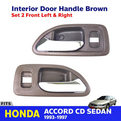 Interior Door Handle Brown Front L+R Fits Honda Accord CD 4D Sedan 1994-97 D06