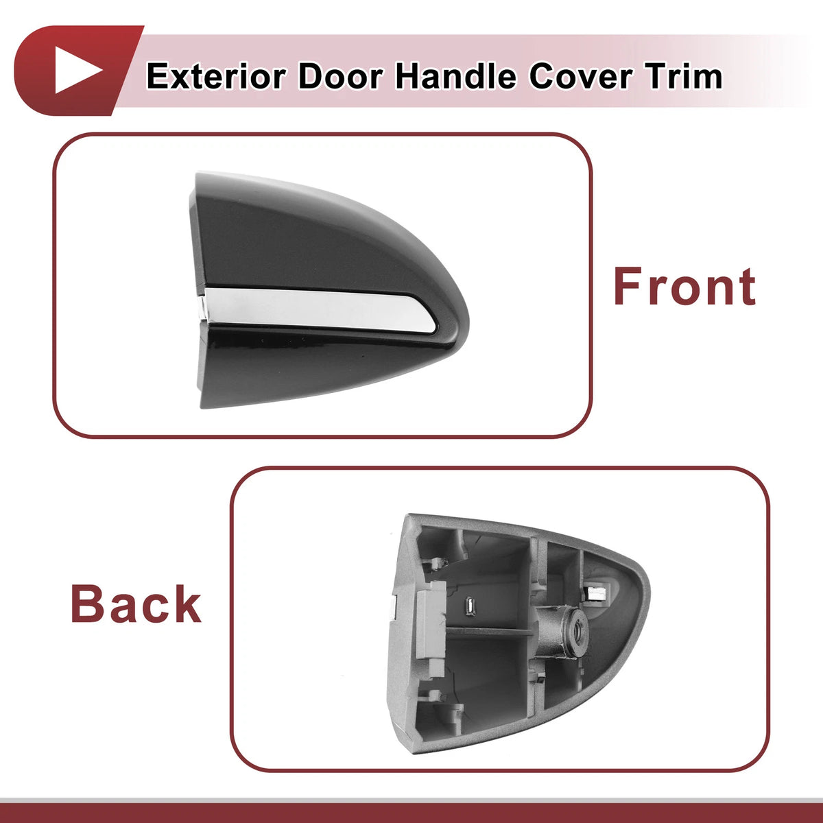 Exterior Door Handle Cover Trim for Toyota Corolla (2014-2018) Grey