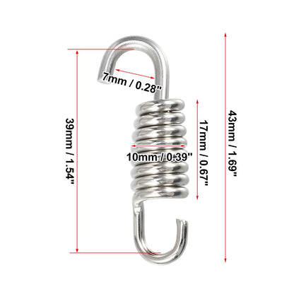 2 x Exhaust Pipe Spring 43mm 1.69in for Universal Motorcycle