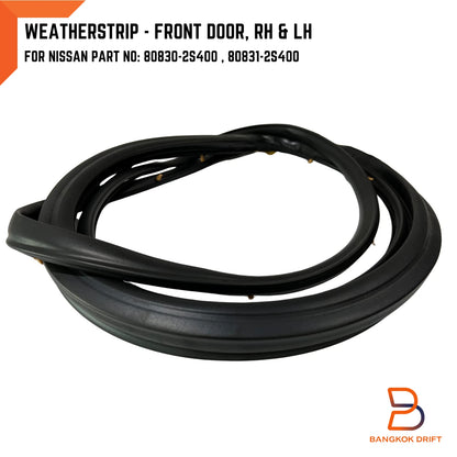LH RH Front Door Weatherstrip Rubber Seal for Nissan Navara D22 (98-04)