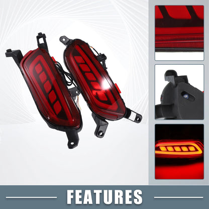LED Rear Bumper Reflector Turn Signal Brake Light for Mazda CX-3 (2016-2017)