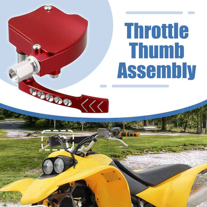 7/8 Inches Universal Thumb Throttle Assembly for Yamaha Banshee Metal Red