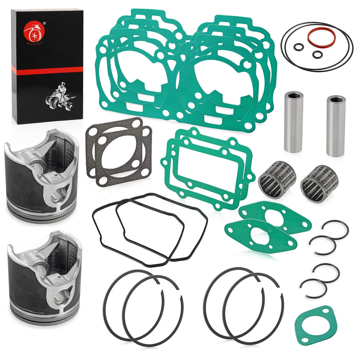 Top End Rebuild Pistons 82mm Gasket for Ski-Doo GSX 800