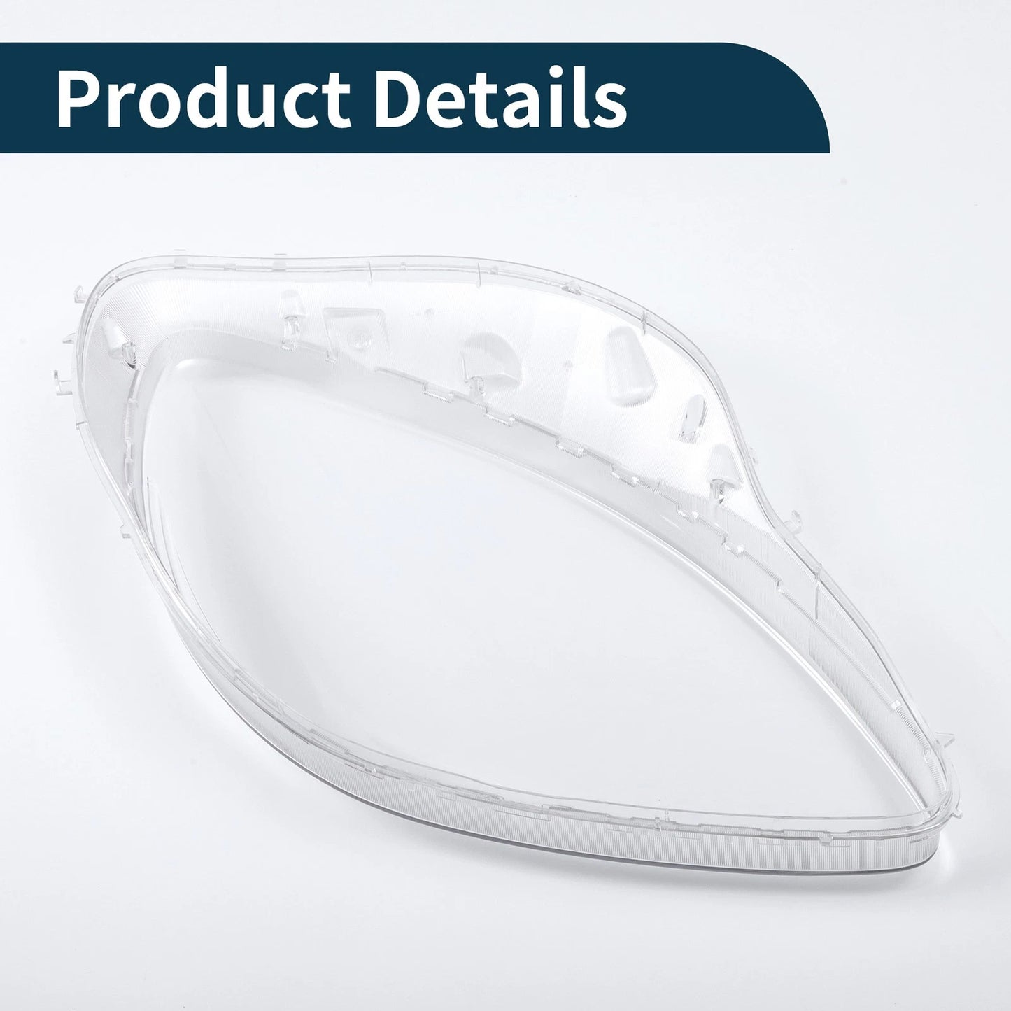 1x Front Left Headlight Lens Cover for Chevy Corvette C6 (2005-2013) Clear
