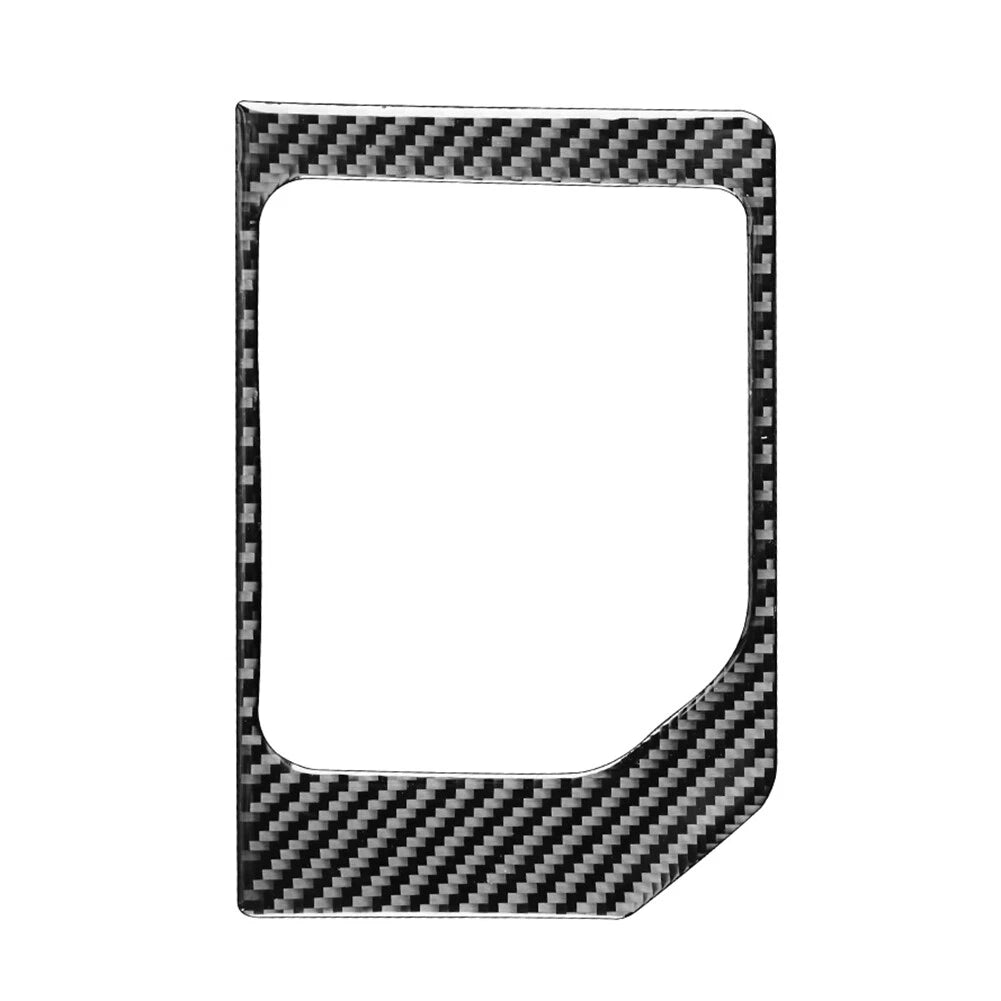Black Carbon Fiber Gear Shift Panel Cover Trim for Toyota Tundra (2014-2021)