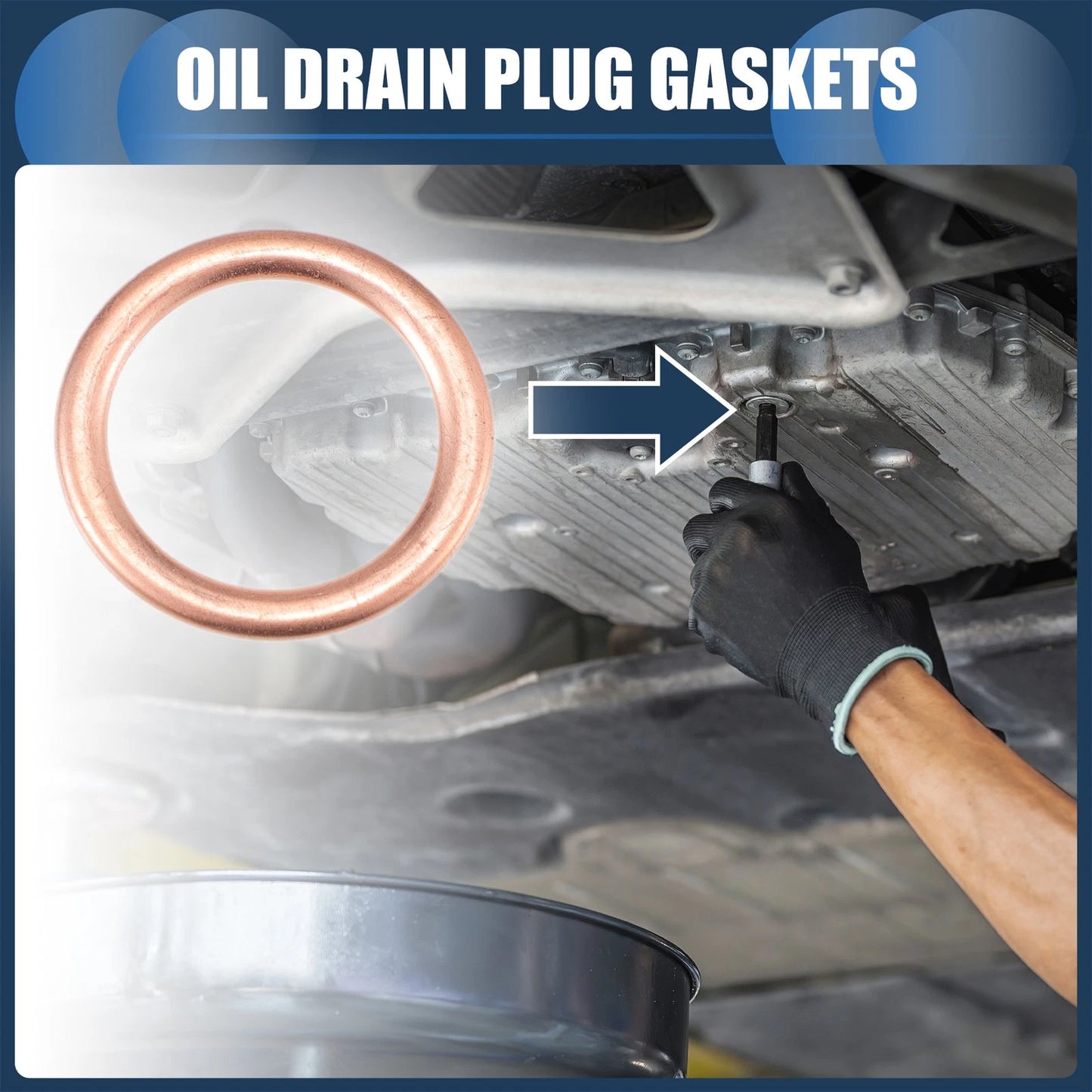 25 x Oil Drain Plug Gaskets 16mm ID for MINI R56 LCI (2009-2013)