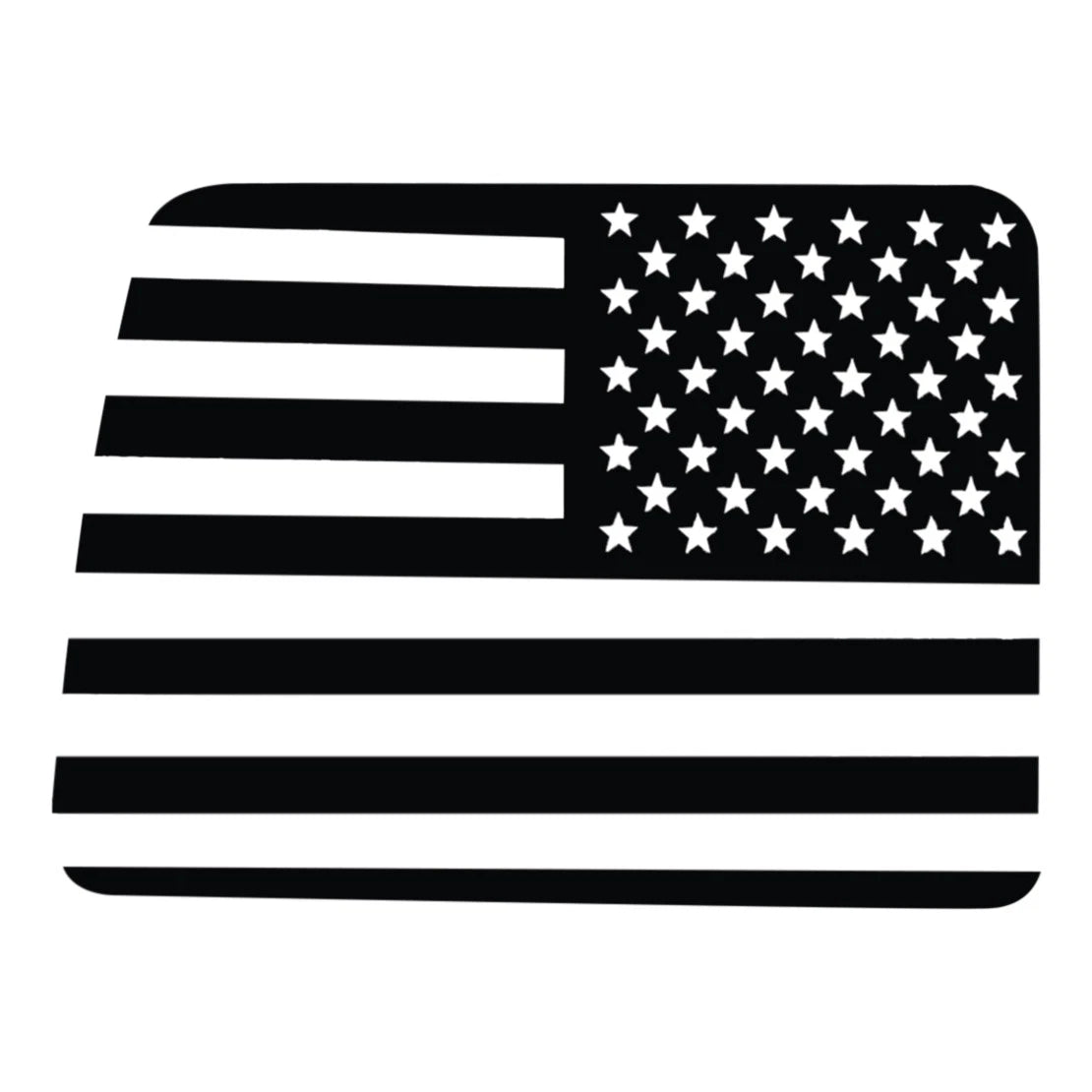 2 x Rear Window US Flags Decals for Jeep Patriot (2011-2017)