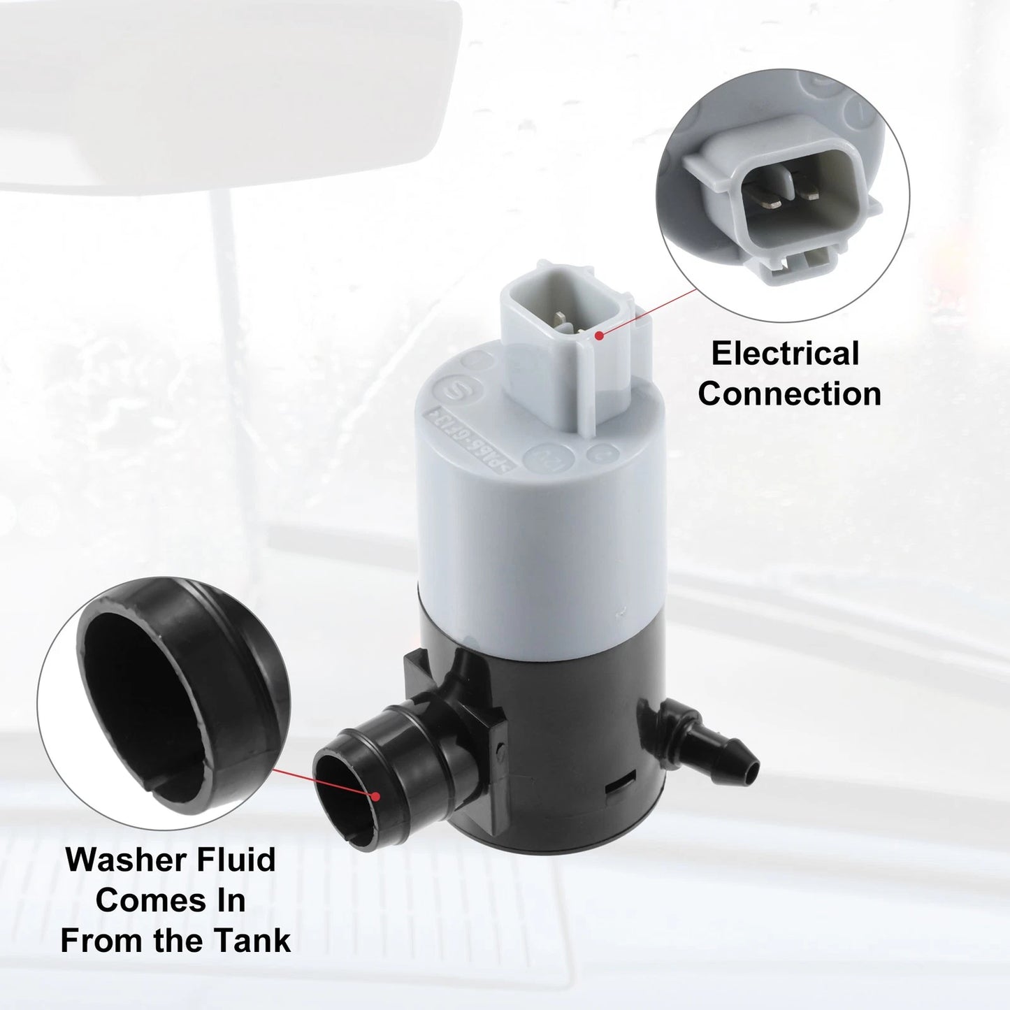 Car Windshield Washer Pump for Toyota Corolla (2007-2013) - 1 x Unit