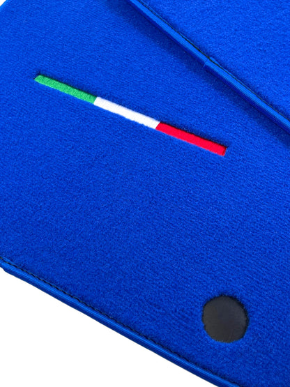 Blue Floor Mats for Ferrari 599 Coupe Tailored Carpets Italy Edition (2006-2012)