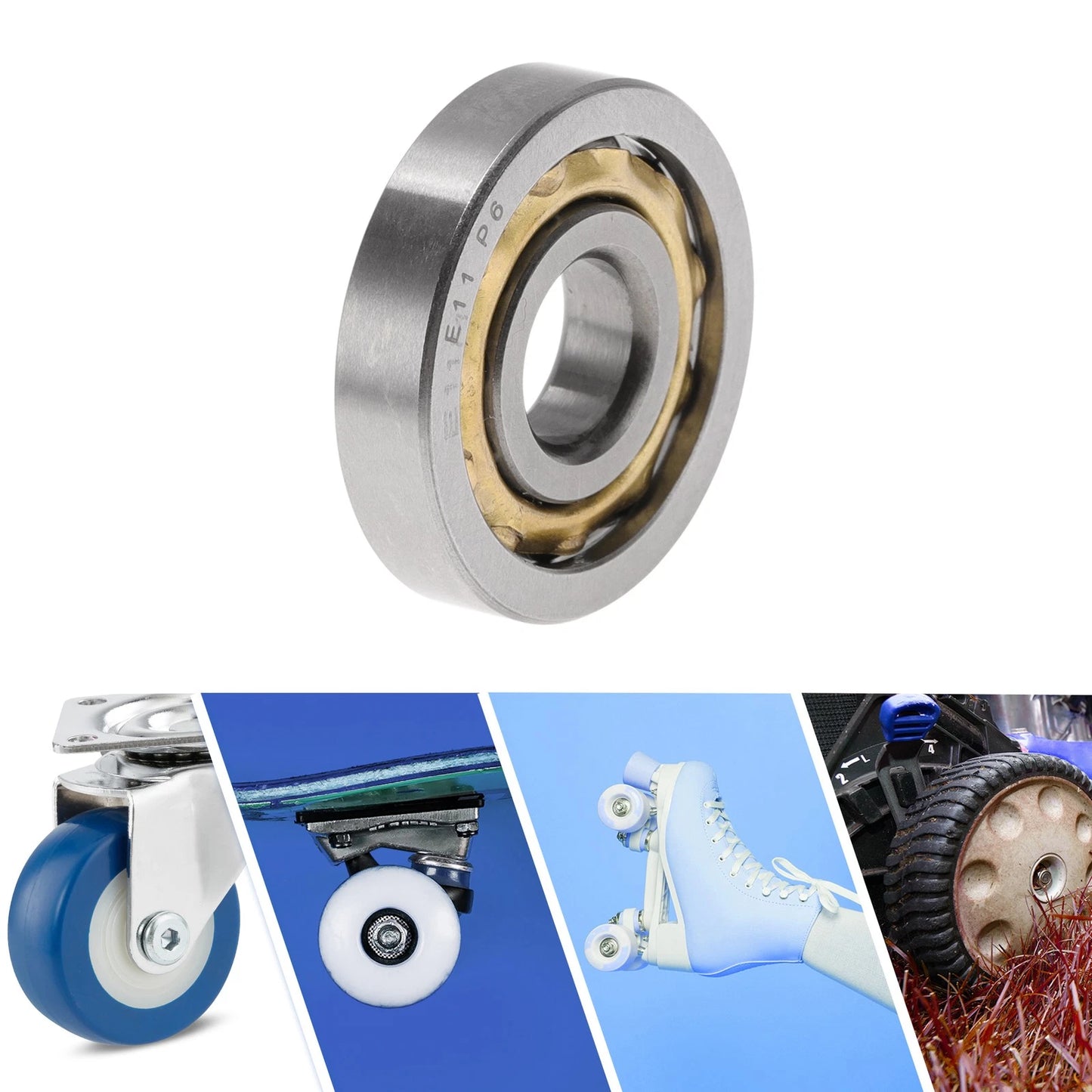 E11 / 11x32x7mm / Deep Groove Ball Bearings for Scooter Skateboard Wheel