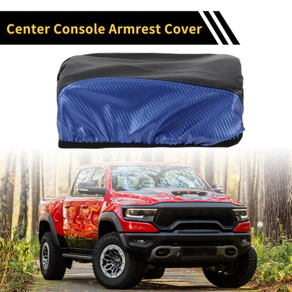 Center Console Lid Armrest Cover for Ford F-150 (2015-2023) - Carbon Fiber