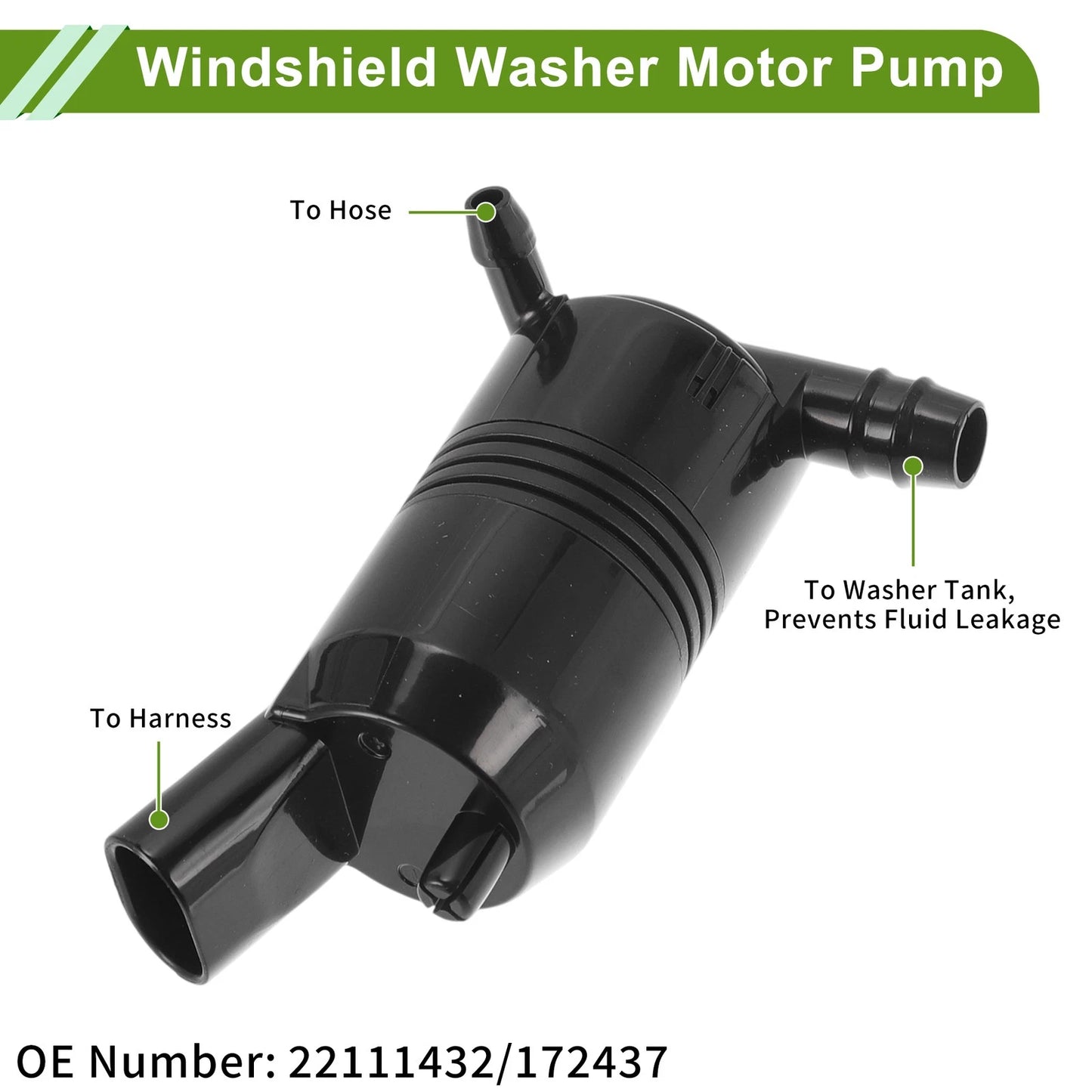 Windshield Washer Pump Washer Fluid Pump for Buick Century (1994 - 1996)