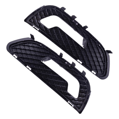 Black Fog Light Grille Covers for Mercedes Benz E Class W212 (2009-2013)