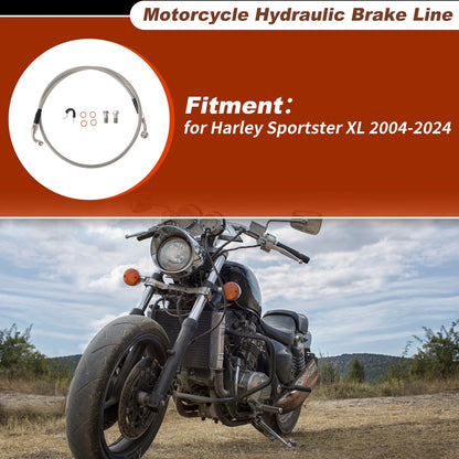 42.5" Hydraulic Front Brake Line Kit for Harley Sportster XL (2004–2024)