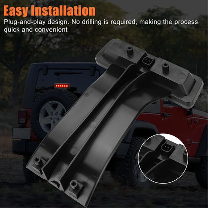 LED Third Brake Lamp for Jeep Wrangler 2007-2018 JK 2x4 Door