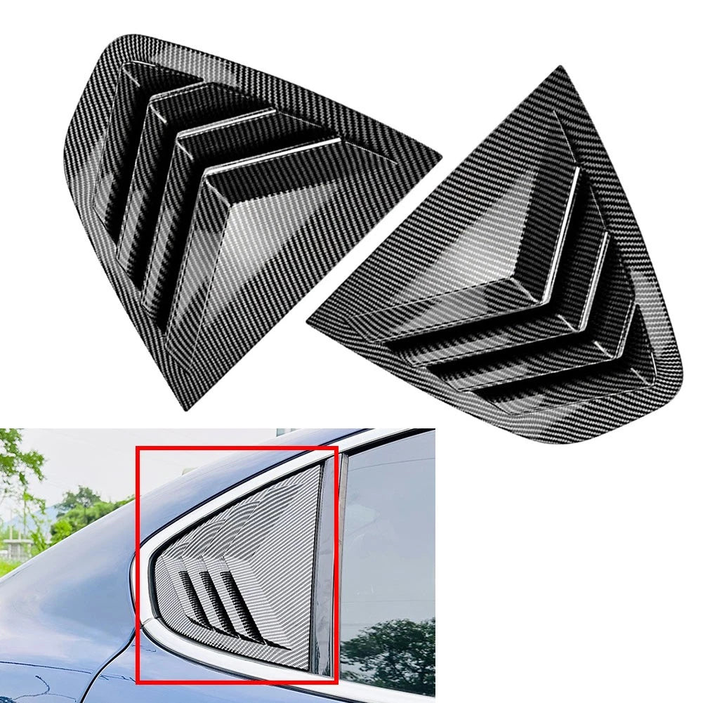 Carbon Fiber Rear Window Louver Cover for Alfa Romeo Giulia (2015-2024)