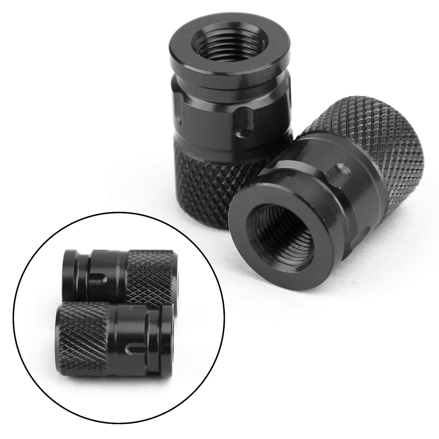 Aluminium Anti-Theft Valve Caps for Car Motorcycle Bike