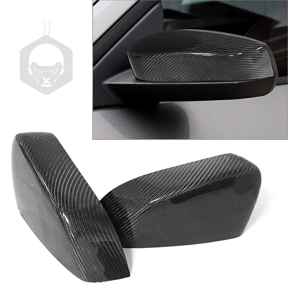 Carbon Fiber Side Mirror Covers for 2009-2013 Ford Mustang GT/Coupe
