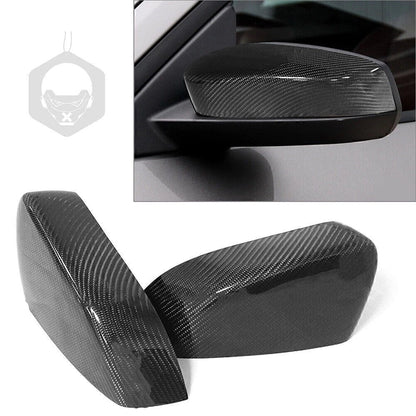 Carbon Fiber Side Mirror Covers for 2009-2013 Ford Mustang GT/Coupe