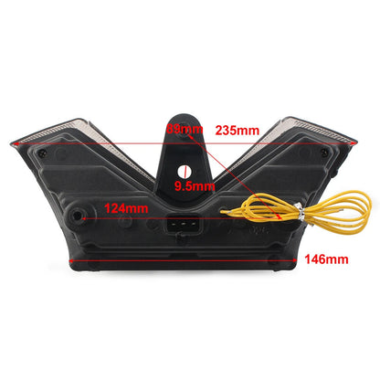 LED Turn Signal Tail Light for Kawasaki Ninja ZX14 ZX-14 ZX14R ABS Smoke