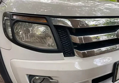 Black Headlight Cover Trim for Ford Ranger Px(2012-2015)