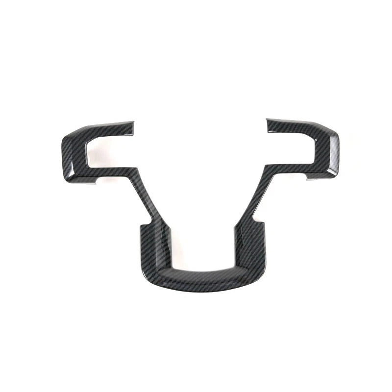 ABS Carbon Style Steering Wheel Moulding Panel Cover Trim for 15-19 Ford F-150