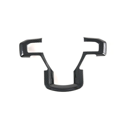 ABS Carbon Style Steering Wheel Moulding Panel Cover Trim for 15-19 Ford F-150