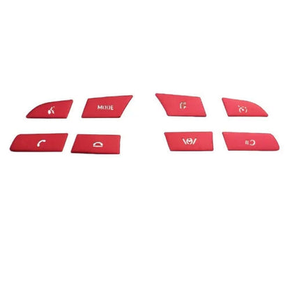 8Pcs Red Steering Wheel Button Cover Trim for Hyundai Elantra (2021–2023)