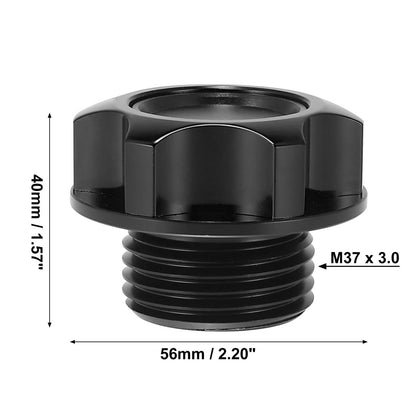 Black Aluminum Alloy Oil Filler Cap Cover for Toyota Reiz Camry Crown (2006-2011)