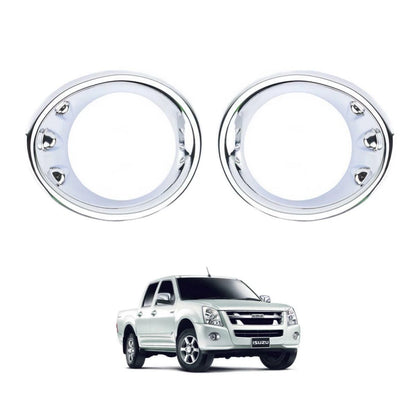 Fog Light Cover Trim Chrome Fits Isuzu D-MAX Rodeo 2WD Ute Truck 2007-11 D06