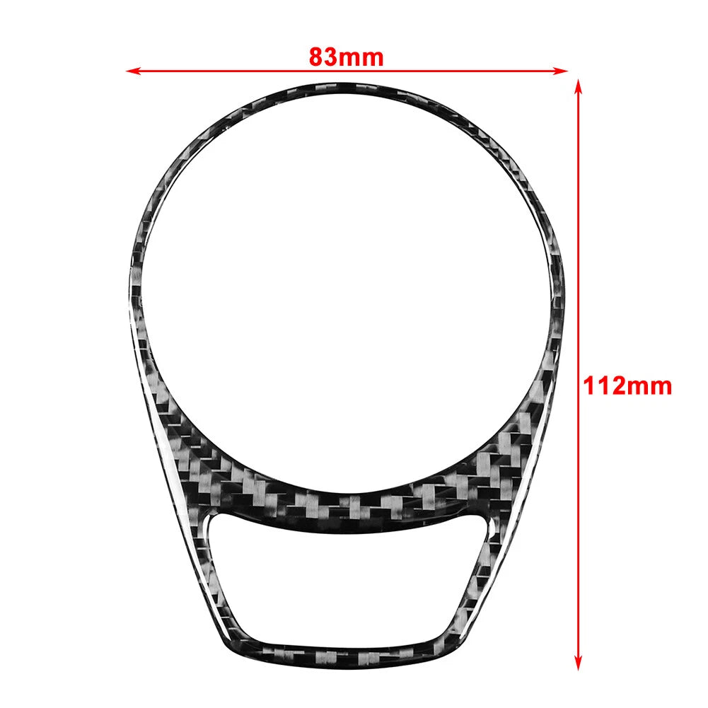 Carbon Fiber FM Switch Panel Cover Trim for BMW 6 Series E63 E64 (2004-2010)