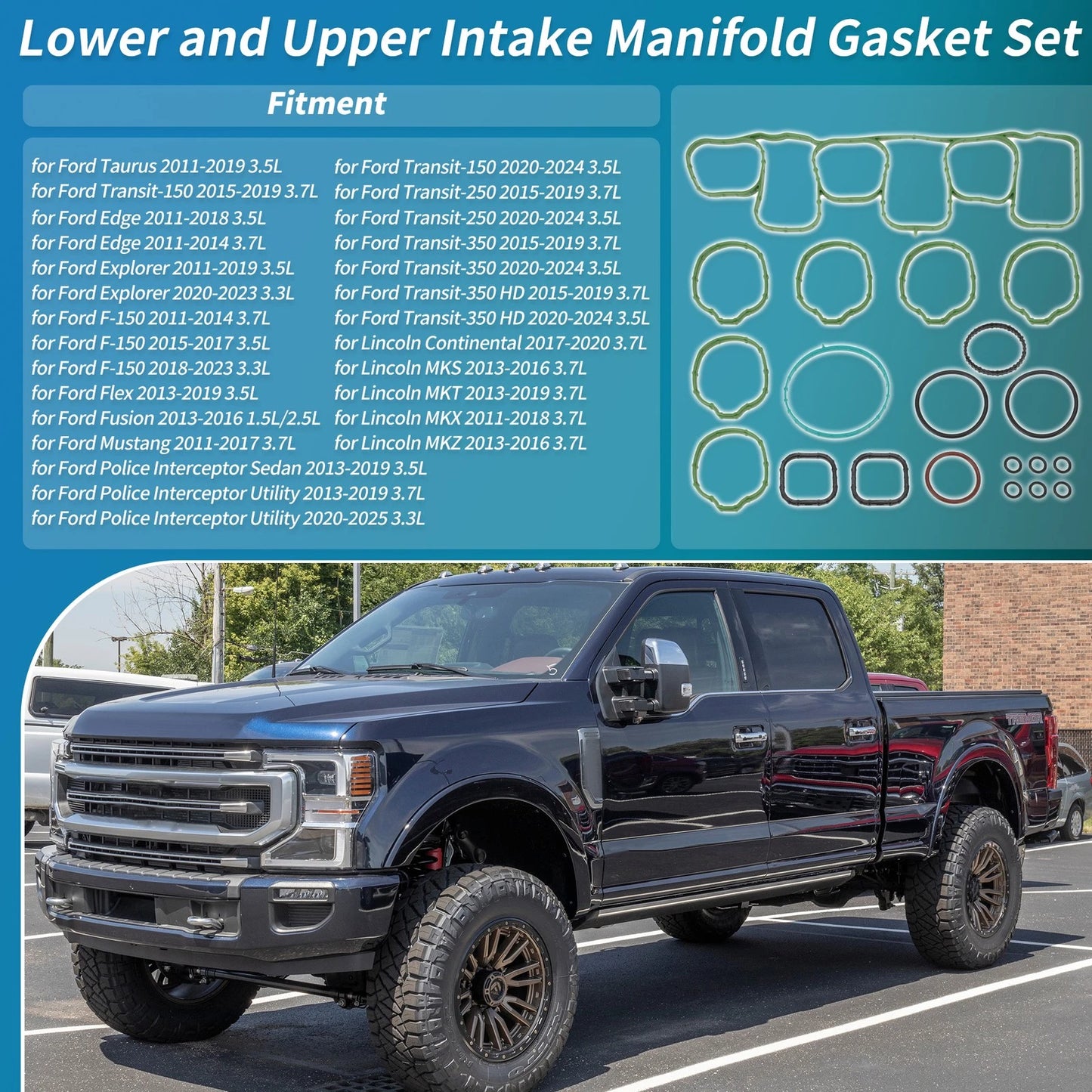 Engine Intake Manifold Gasket Set for Ford F-150 (1997-2003)