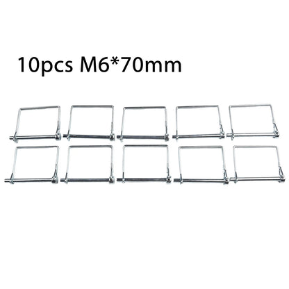70mm Trailer Coupler Hitch Pin Lock Square Shape Towing Shaft Locking Pin