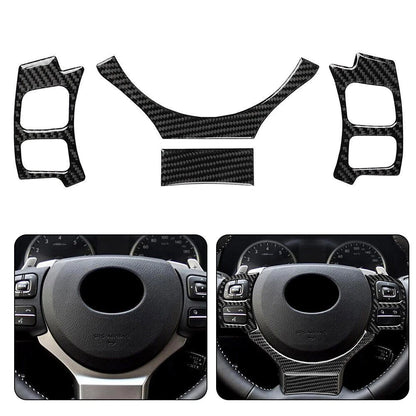 Steering Wheel Cover 4Pcs/Set Carbon Fiber for 200t 300h