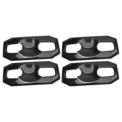 Black 1 Set Door Handle Bowl Cover Trim for Toyota Tundra (2022-2023)