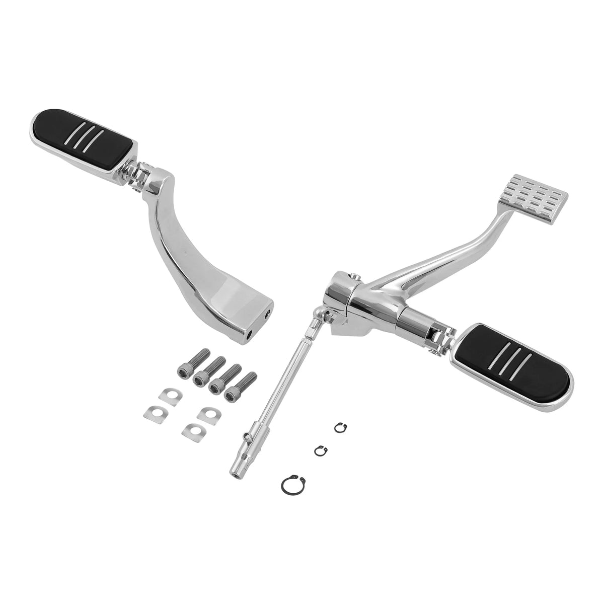 Chrome Mid Control Kit Foot Pegs for Harley Sportster 883 1200 (2014-2022)