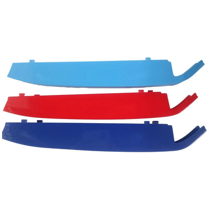3Pcs Tricolor Front Grille Grill Cover Strip Clip Trim for BMW X7 (2023–2024)