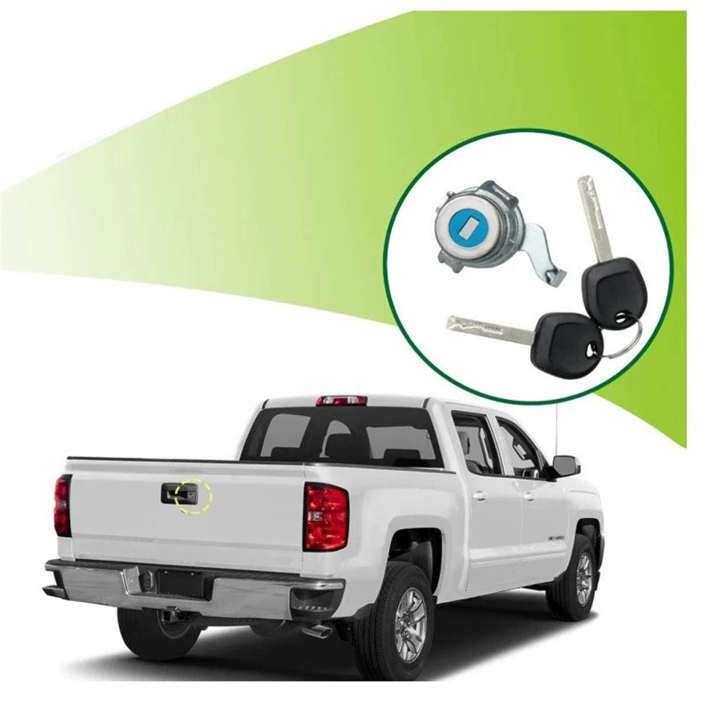 Tailgate Door Lock with Keys for Chevy Silverado Colorado (2004-2023)