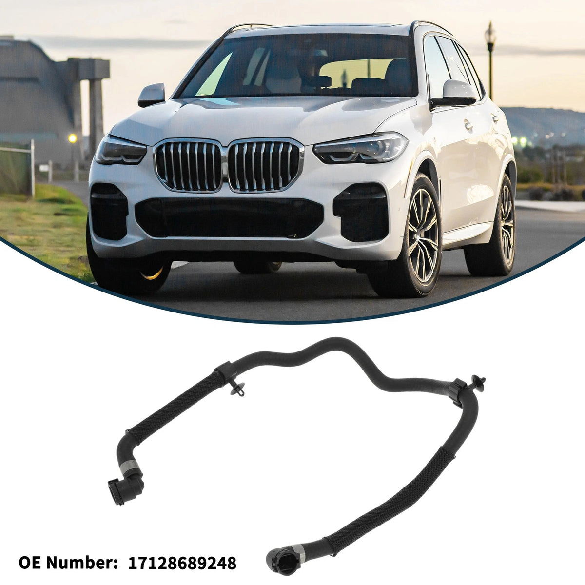 Radiator Hose for BMW X5 2019-2022 2 x Rubber Coolant Pipes