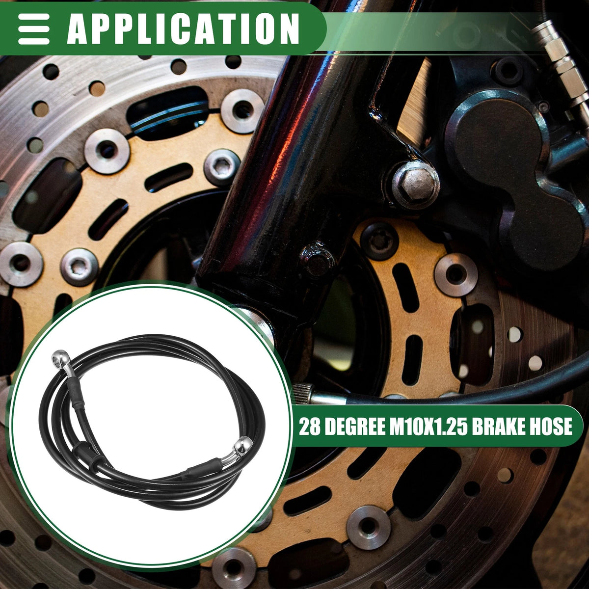 Brake Line / 170cm / Braided Hydraulic Oil Hose for Motorcycle