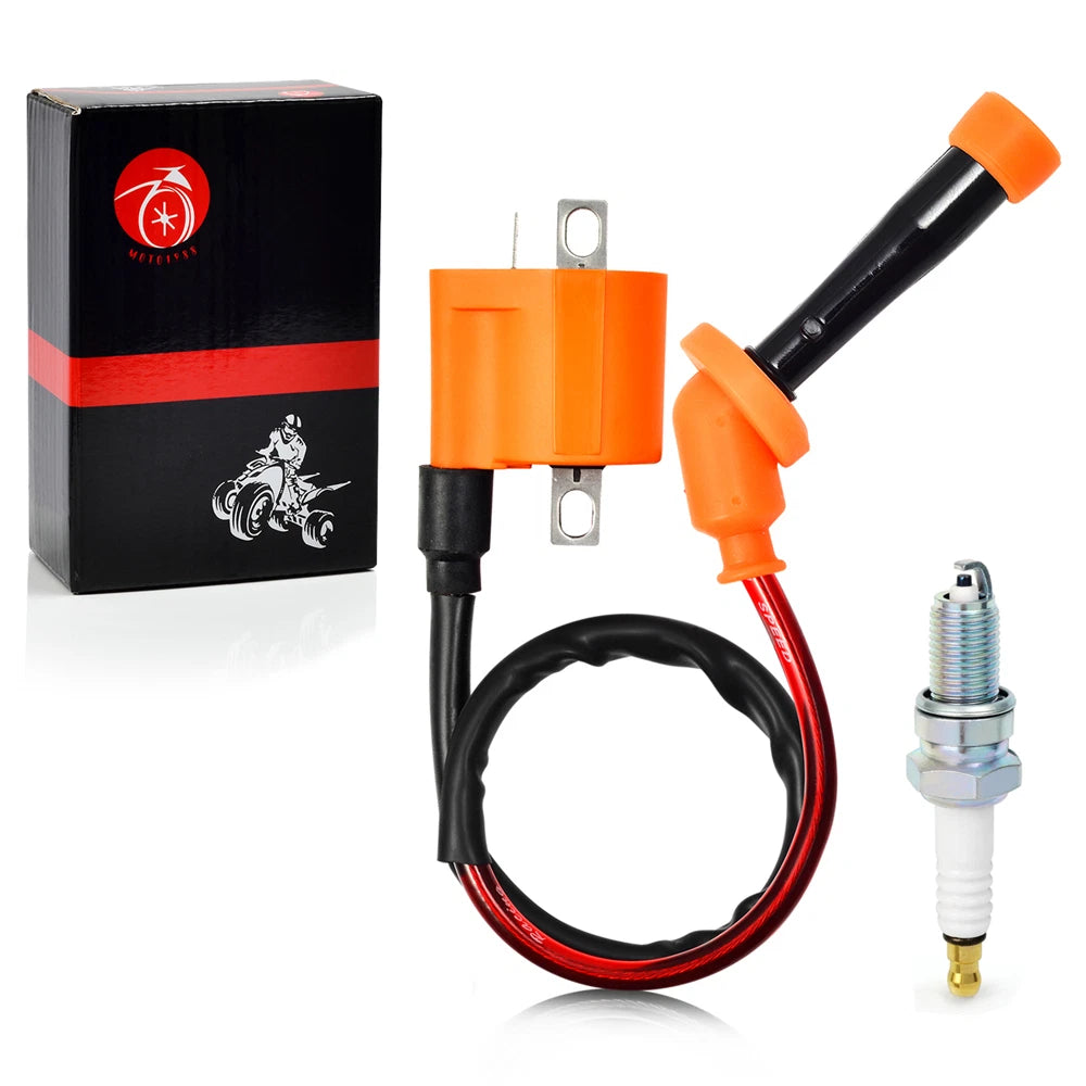 Ignition Coil Spark Plug for Yamaha Grizzly 660 YFM660 (2002–2008)