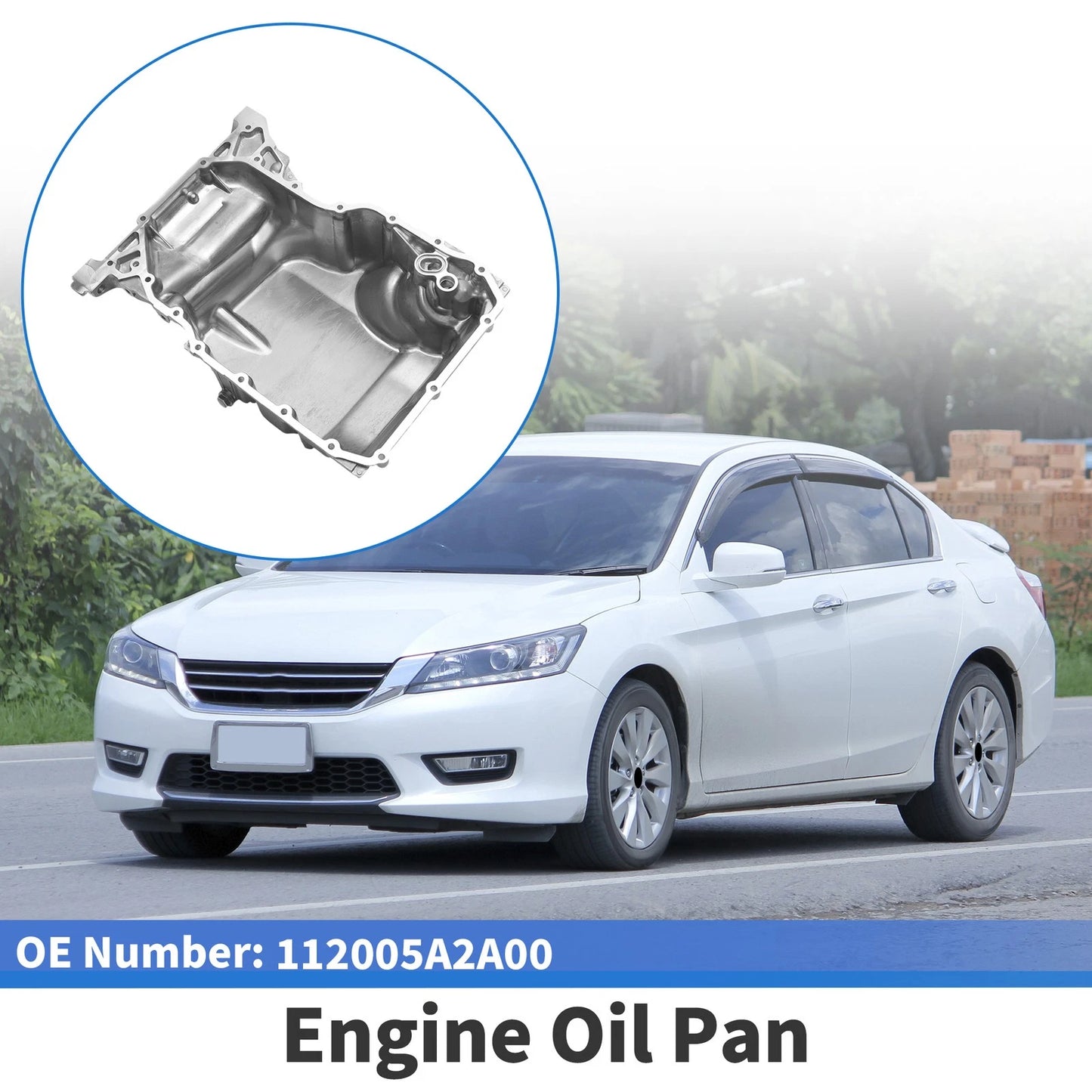 Engine Oil Pan for Honda Accord 2.4L (2013-2017) - 1 x Aluminum