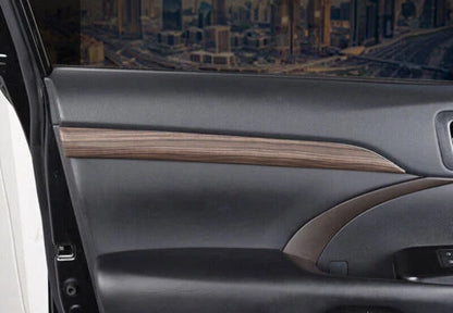 Inner Door Armrest Woodgrain Cover Strip for Toyota Highlander (2014–2019)