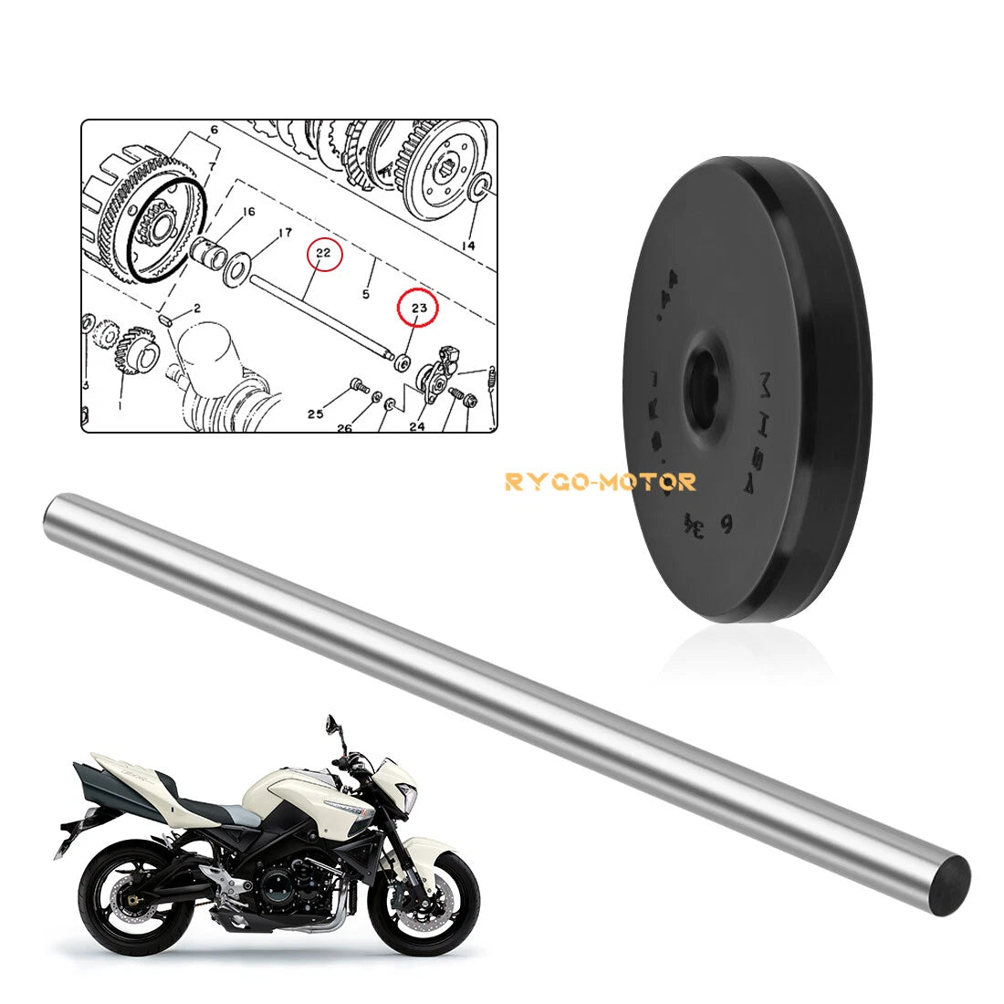 Clutch Push Rod & Oil Seal for Suzuki GSX1300R Hayab (1999–2020)