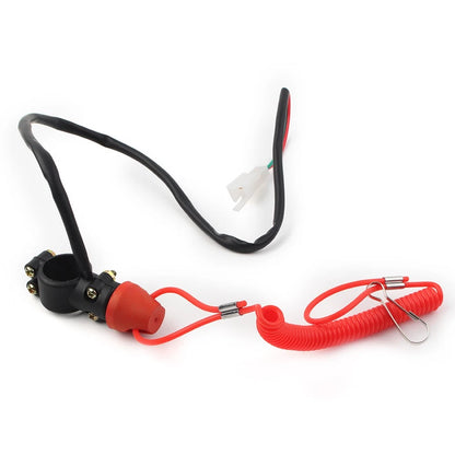 Engine Stop Kill Switch Safety Tether Lanyard for Pit Dirt Quad Bike