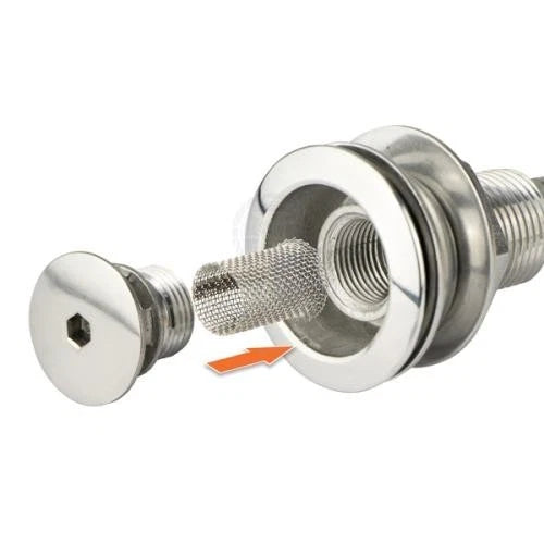 Fuel Breather Marine Boat Fuel Tank Breather 90° 316 Stainless Steel