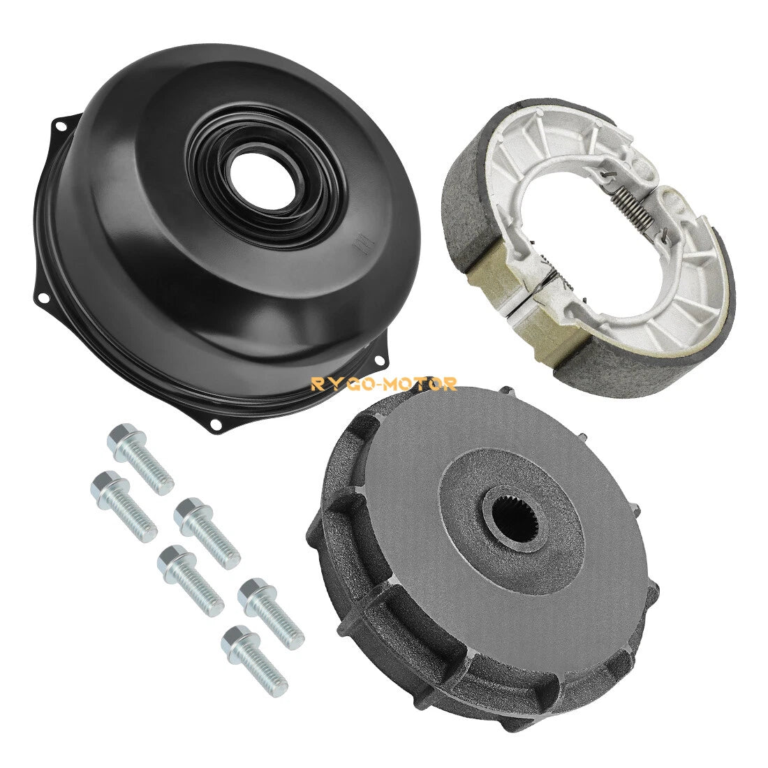Rear Brake Drum Cover Hub Shoes for Honda Rancher 420 TRX420 4x4 (2014–2024)