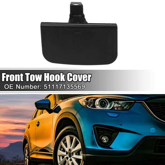 1 x Front Bumper Tow Hook Cover for BMW 7 Series 750Li 760i Black Gray