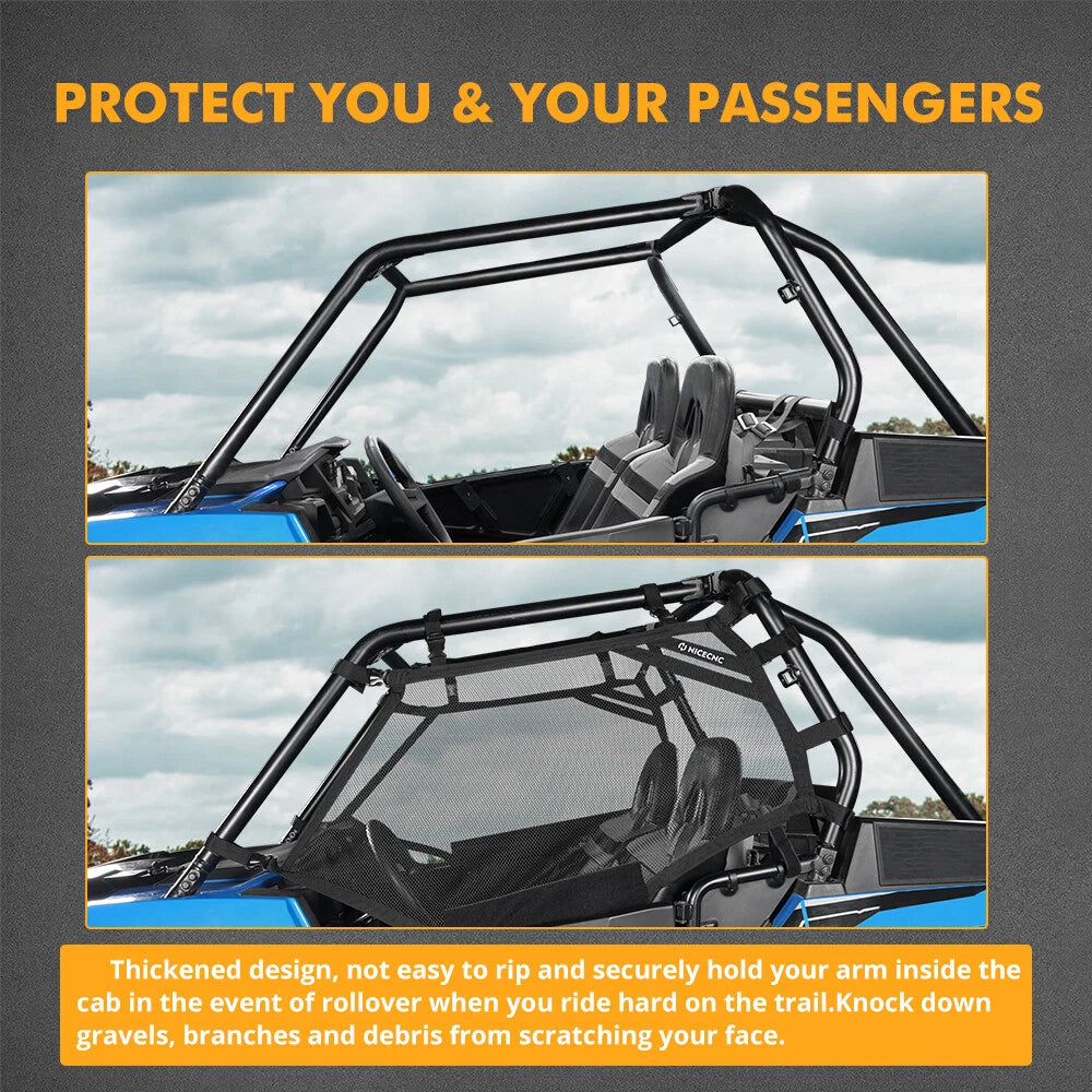 Window Nets Mesh Protector for Polaris RZR 570 900 XP 1000 (2012-2023)